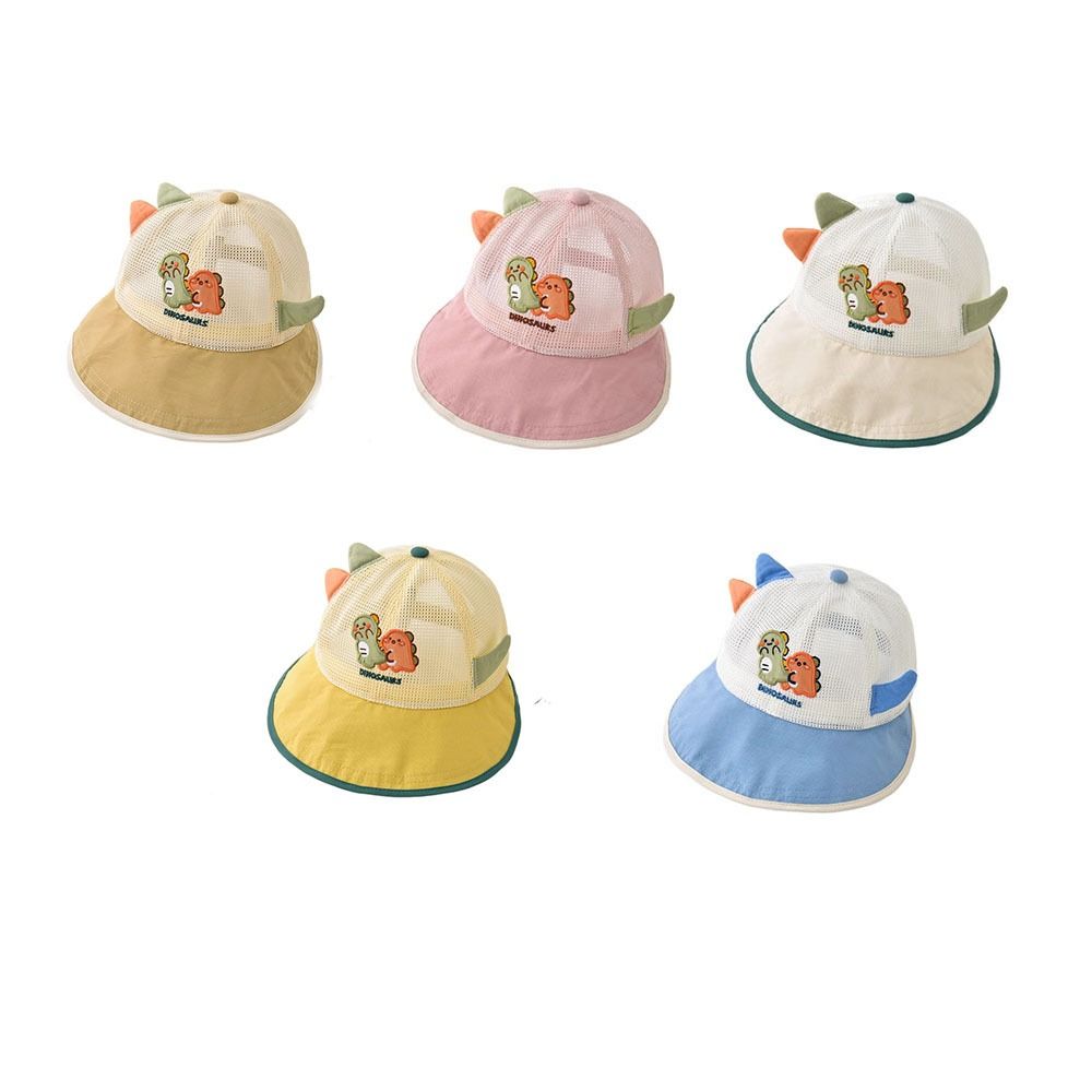 Large-Brim Kids Summer Sun Hat Thin Baby Duckbill Hat Cartoon Children's Mesh Basebal Hat Travel