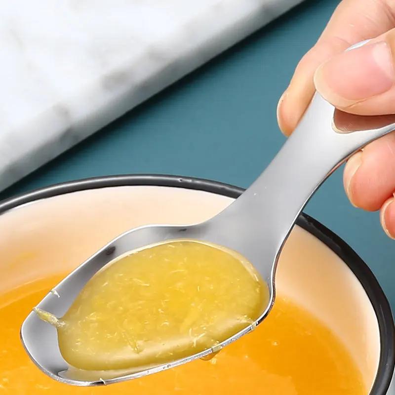 1 шт., кухонная чайная ложка из нержавеющей стали с короткой ручкой, ложка для сахара, соли, специй, приправ, чайная кофейная ложка, маленькая ложка