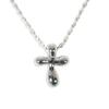 [Б/у] TIFFANY/Tiffany 925 Маленький крест кулон/ожерелье/g409-85