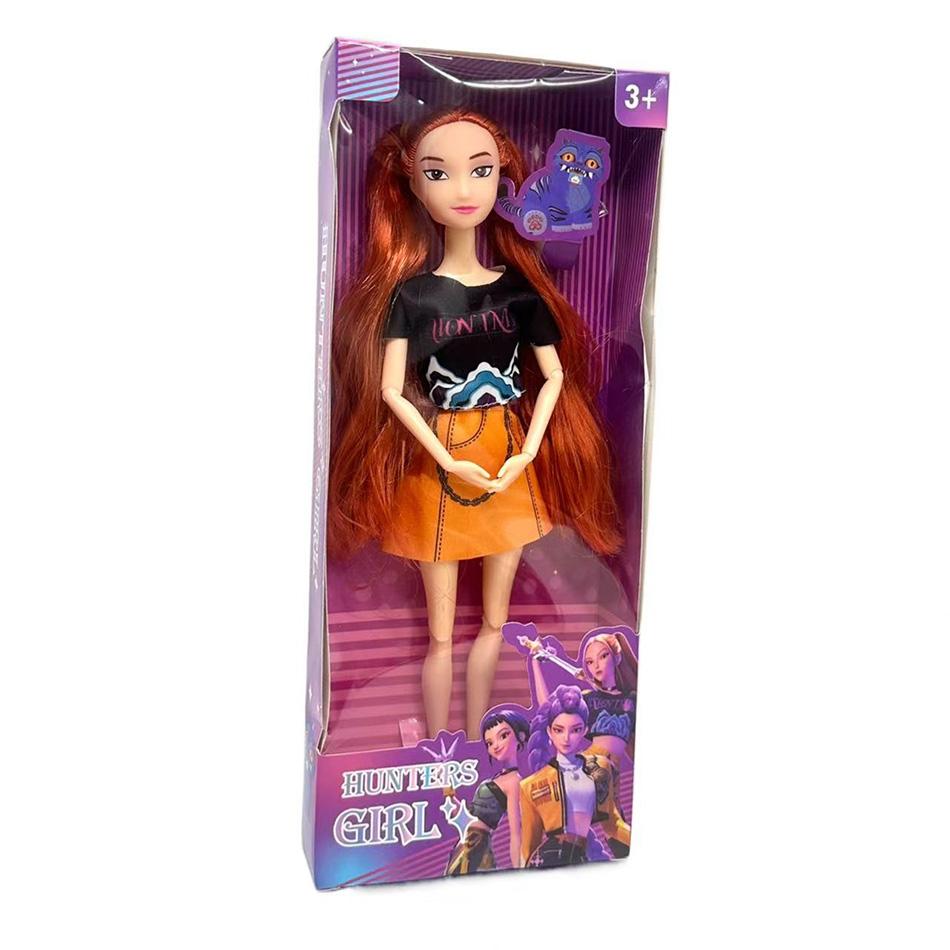 30см K-Pop Охотники на демонов Аниме K-pop Девичья группа Мультяшные Руми Зои Мира Фигурки Виниловые фигурки Модельные куклы Девочки Рождественский подарок