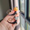 Oil Drop Painted Tail Kitten Brooch Coat Coat Animal Badge Cartoon Cute Accessories