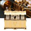 Golden European Style Retro Treasure Chest Jewelry Box Pirate Style Jewelry Container