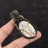 Wild Horse Magnesite Pendant Copper Wire Wrapped Pendant Handmade Wire Wrapped Jewelry Original Gemstone Pendant Copper Jewelry Gift For Her