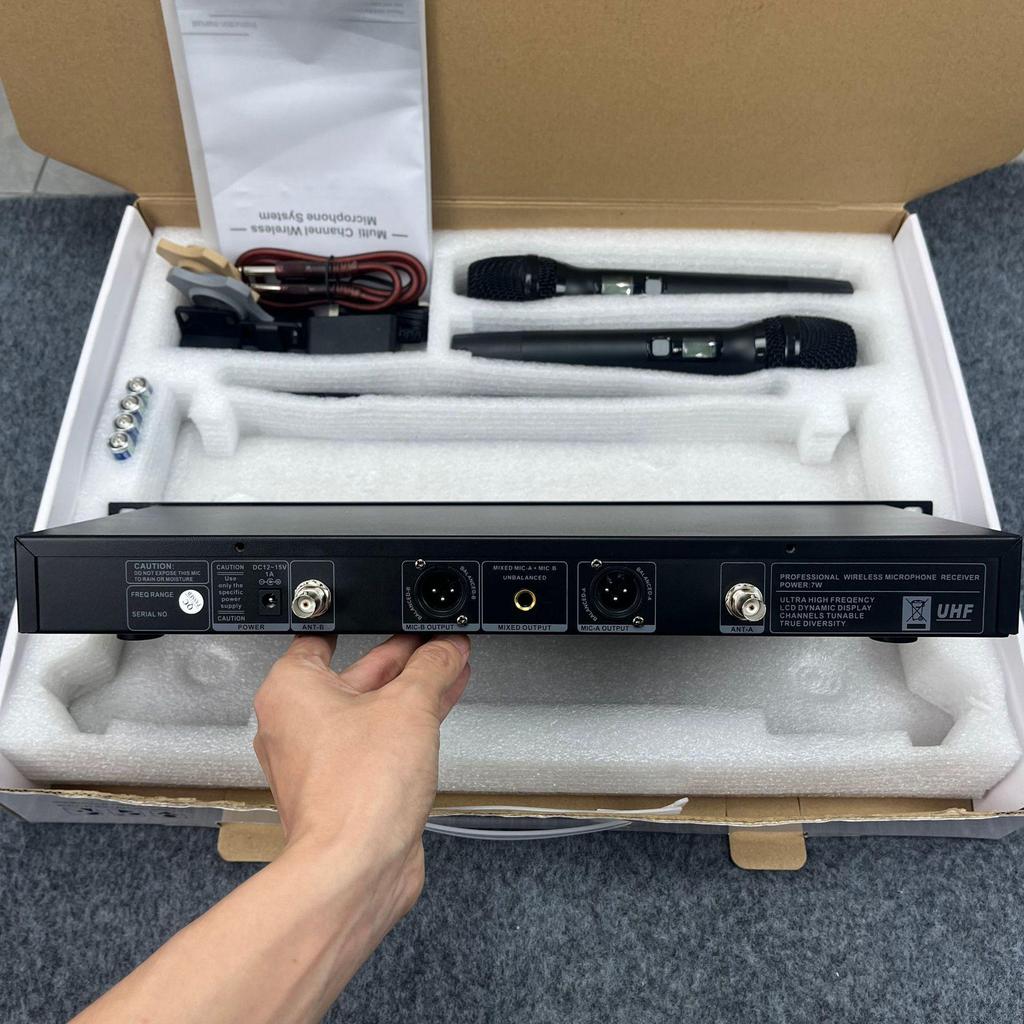 KTV Инфракрасный Беспроводной Петличный и Гарнитурный Микрофон U-Band для Сцены и Конференций P-82O