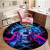 Jinx Print Round Rug, Washable Floor Carpet, For Entryway Dorm Laundry Room Office Study, Home Decor Birthday Christmas Gift
