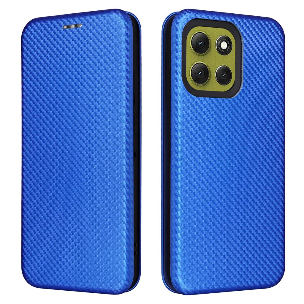 For Motorola Moto G86 5G Case Carbon Fiber Texture Drop-Proof PU Leather Phone Cover
