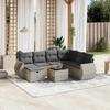 VidaXL Garden Lounge Set with Cushions 8 Pcs, Patio Sofas, Patio Furniture Set, Outdoor Furniture, Grey 3264158