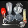 Disposable Hard Plastic Crystal Bowl & Spoon Set