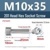 Yigu 201 Stainless Steel Cup Head Hexagon Screws and Bolts - M3, M4, M5, M6