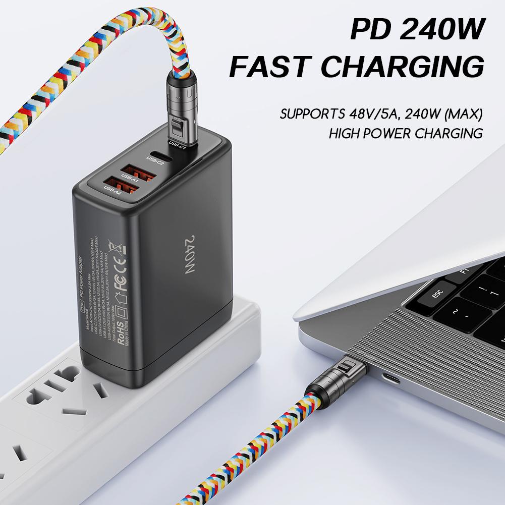 Ремешок для мобильного телефона 2 в 1 с зарядным кабелем, Универсальный зажим для телефона против потери, Поддержка кабеля для передачи данных 480 Мбит/с для смартфонов