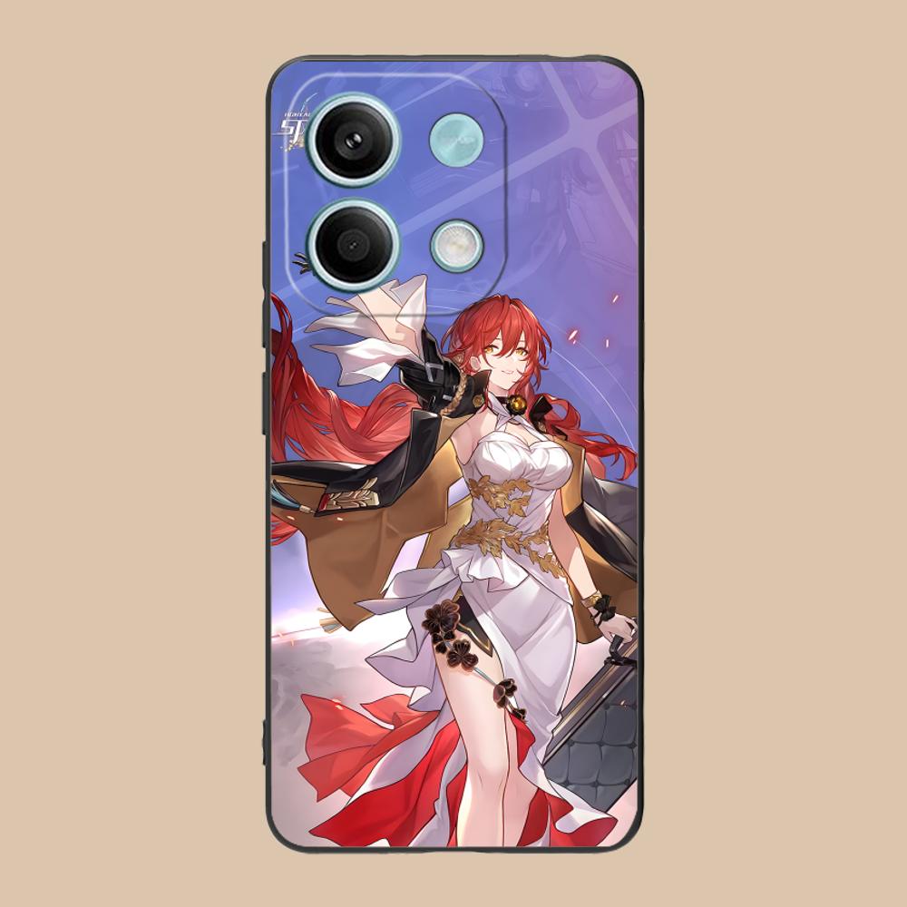 HSR Himeko Matte TPU Mobile Phone Case for POCO F8 F7 F6 F5 F4 F3 F2 Pro GT C75 C71 C65 C61 C40 Pro Ultra Colorful Cover