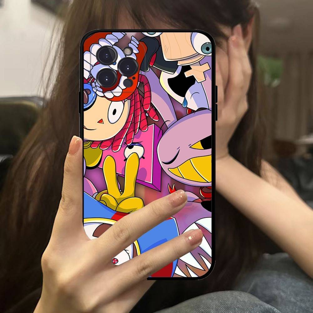 Популярное аниме Цифровой цирк Чехол для телефона Для iPhone 16 15 14 11 12 13 Mini Pro XS Max Чехол 6 7 8 Plus X Funda Shell