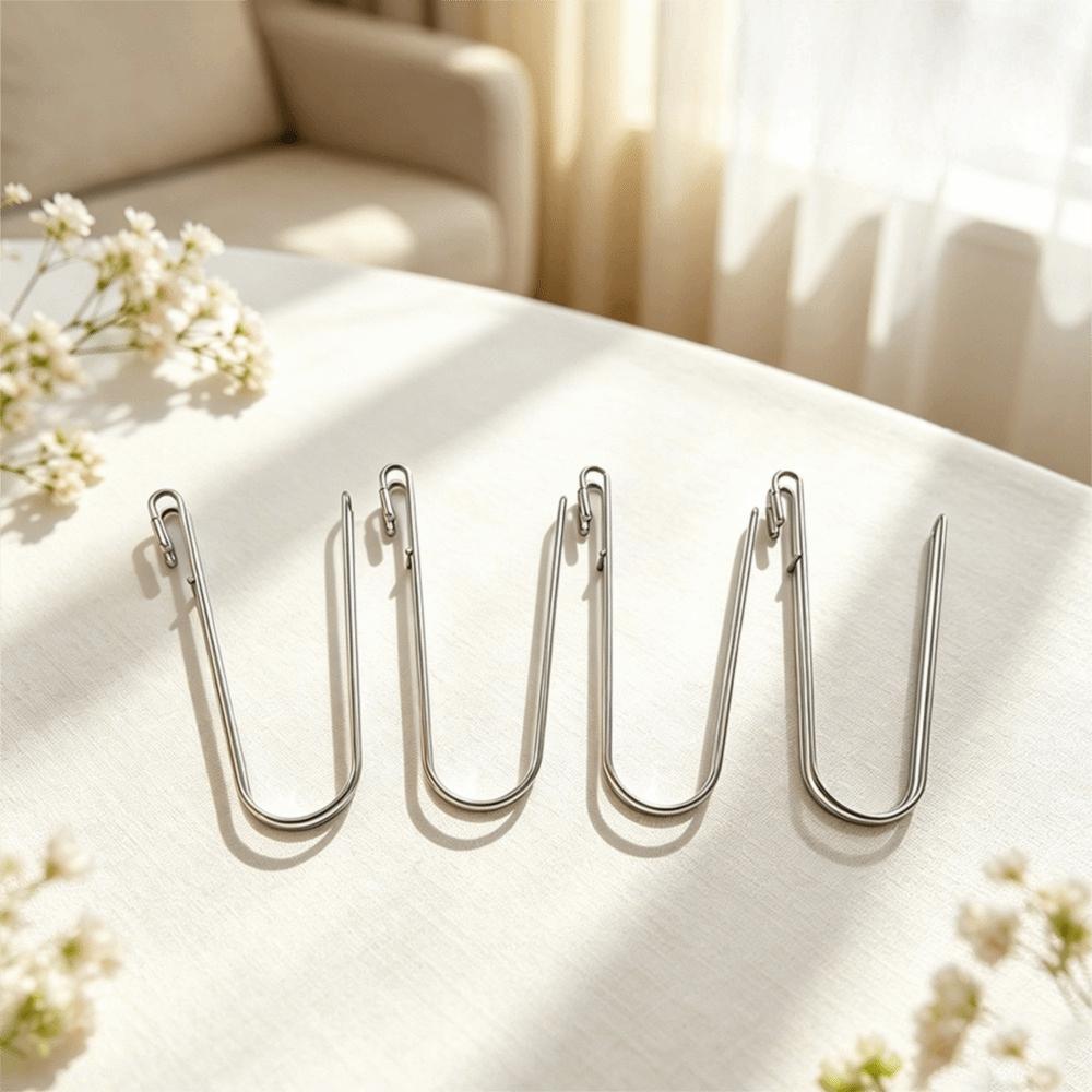 4PCS Bold Hanging Cup Drying Hook Stainless Steel Bathroom Organizer Hook Door
