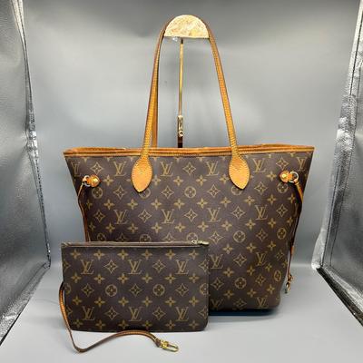 [Б/У] Neverfull MM 'Бежево-коричневый канвас Monogram' - Очень хорошее состояние #EGXZFN