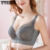 E Cup Big Size Bra for Women Sexy Lace Gather Adjustable Bralette Sex Underwear Push Up White Sensual Lingerie