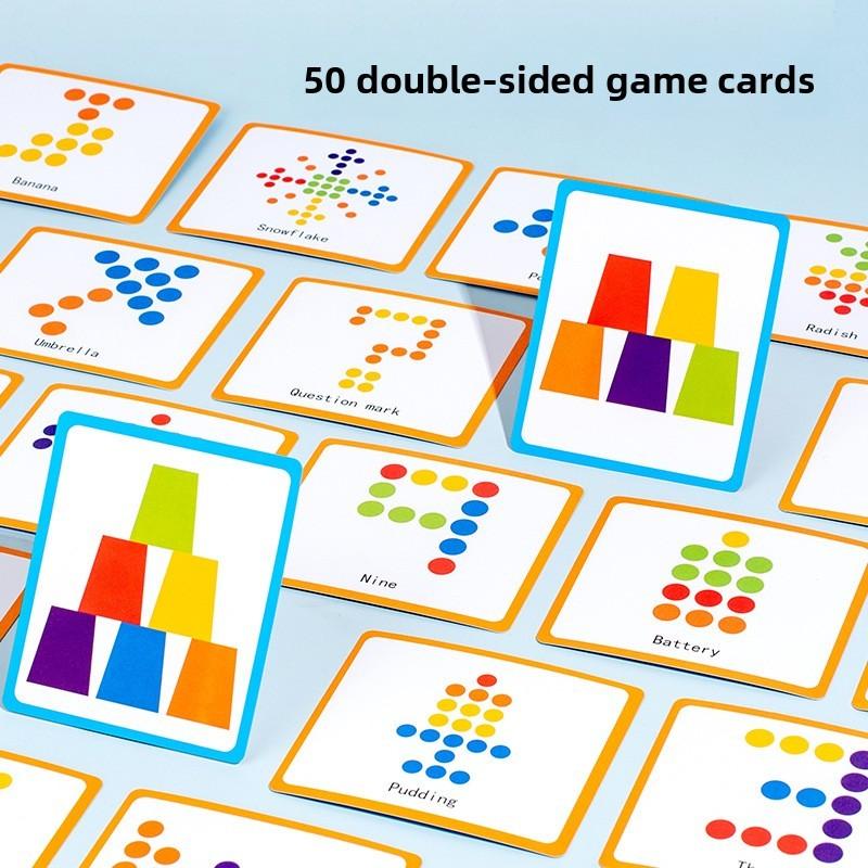 Классификация цветов чашек Игра на наложение Детская головоломка Игрушка для развития навыков моторики