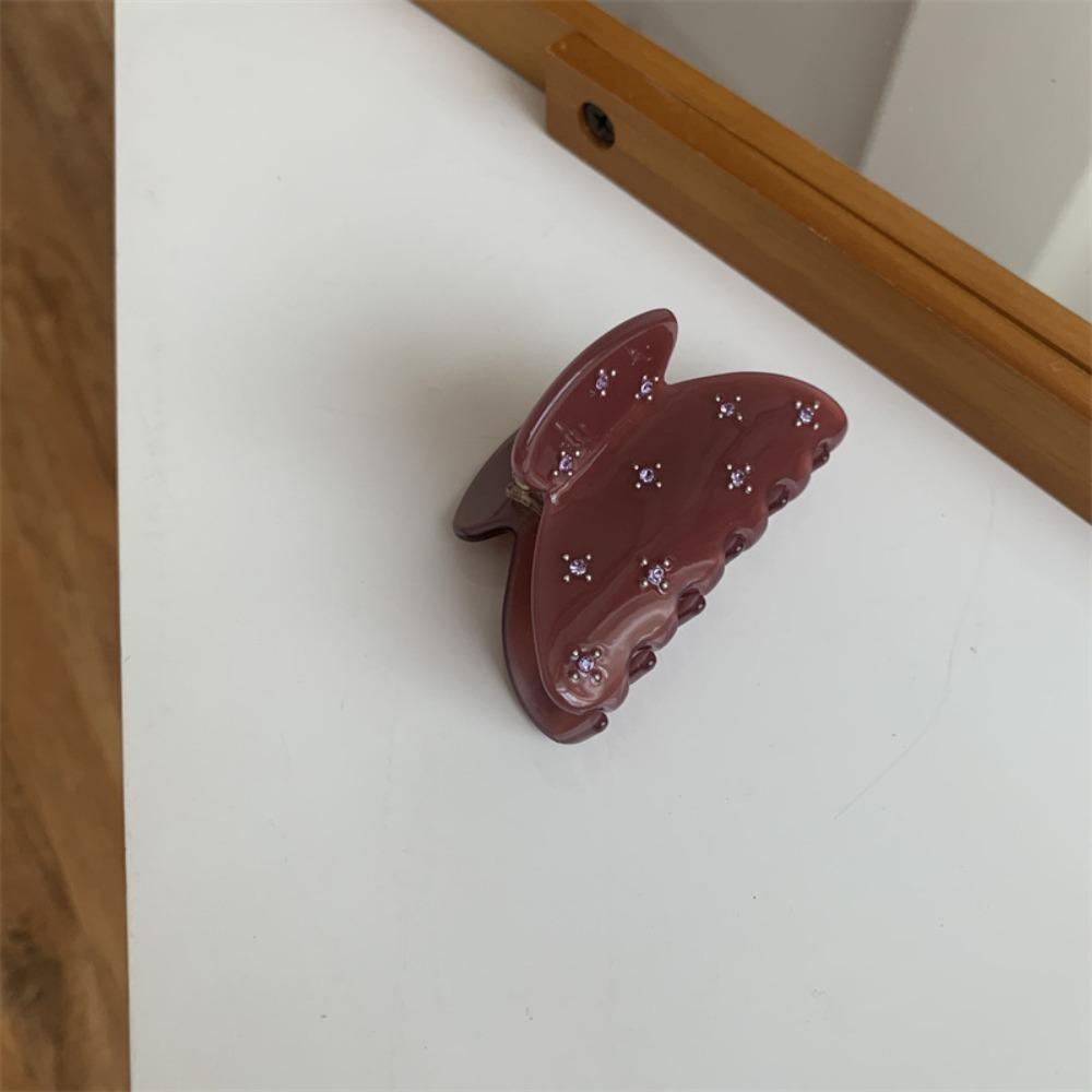 Semicircle Hair Accessory Rhinestone Girls Hair Claw Hair Clip Korean Style Shark Clip Headwear