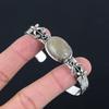 Daughters Day Deal 925 Sterling Silver Septarian Gemstone Flower Bangle Jewelry
