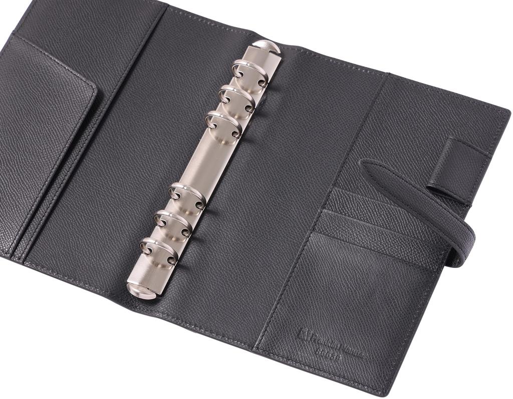 Franklin Planner Color Noblesse IV Binder, Compact, 20mm, Black, 86639