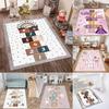 Hopscotch Kids Carpets Play Mat Cartoon Parent-child Game Carpet Bedroom Bedside Children's Number Game Room Decoration