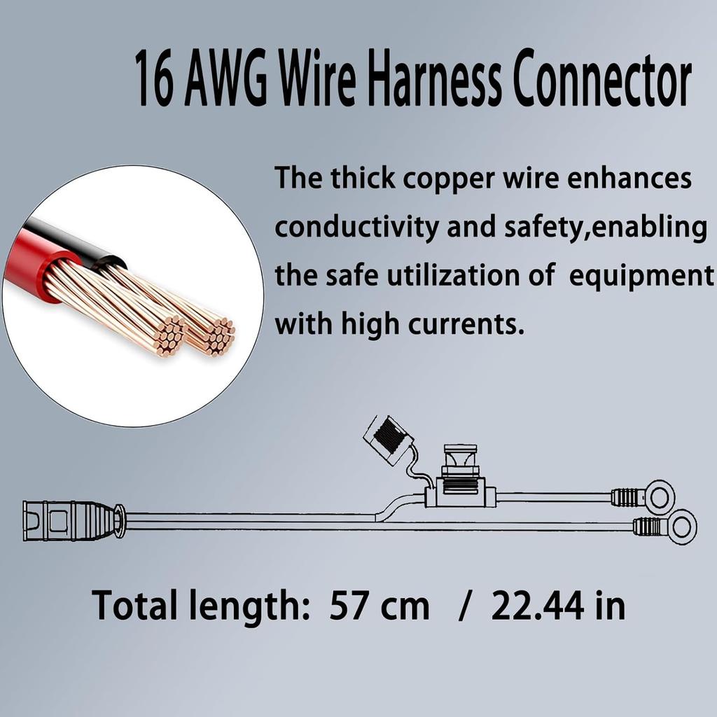 2 Pack GC002 X-Connect Fit For NOCO Battery Charger Accessories,M6 (1/4In) XL Eyelet Terminal,Smart Batteries Trickle Charger Cable