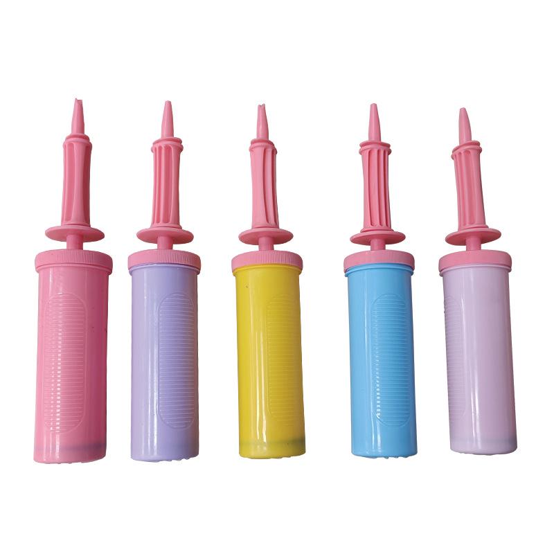 Макарон Многоцветный Ручной Насос: Двусторонний, Плоский наконечник, Экономия труда для воздушных шаров