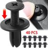 [Набор из 40 штук] Для автомобилей Toyota, Honda, Suzuki и Daihatsu, Ударопрочный нейлон, Черный,