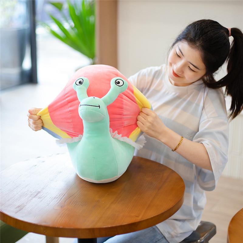 Улитка Очаровательная Цветная Плюшевая Игрушка Мультяшная Кукла Девочка Ребенок Компаньон Подарок на День Рождения