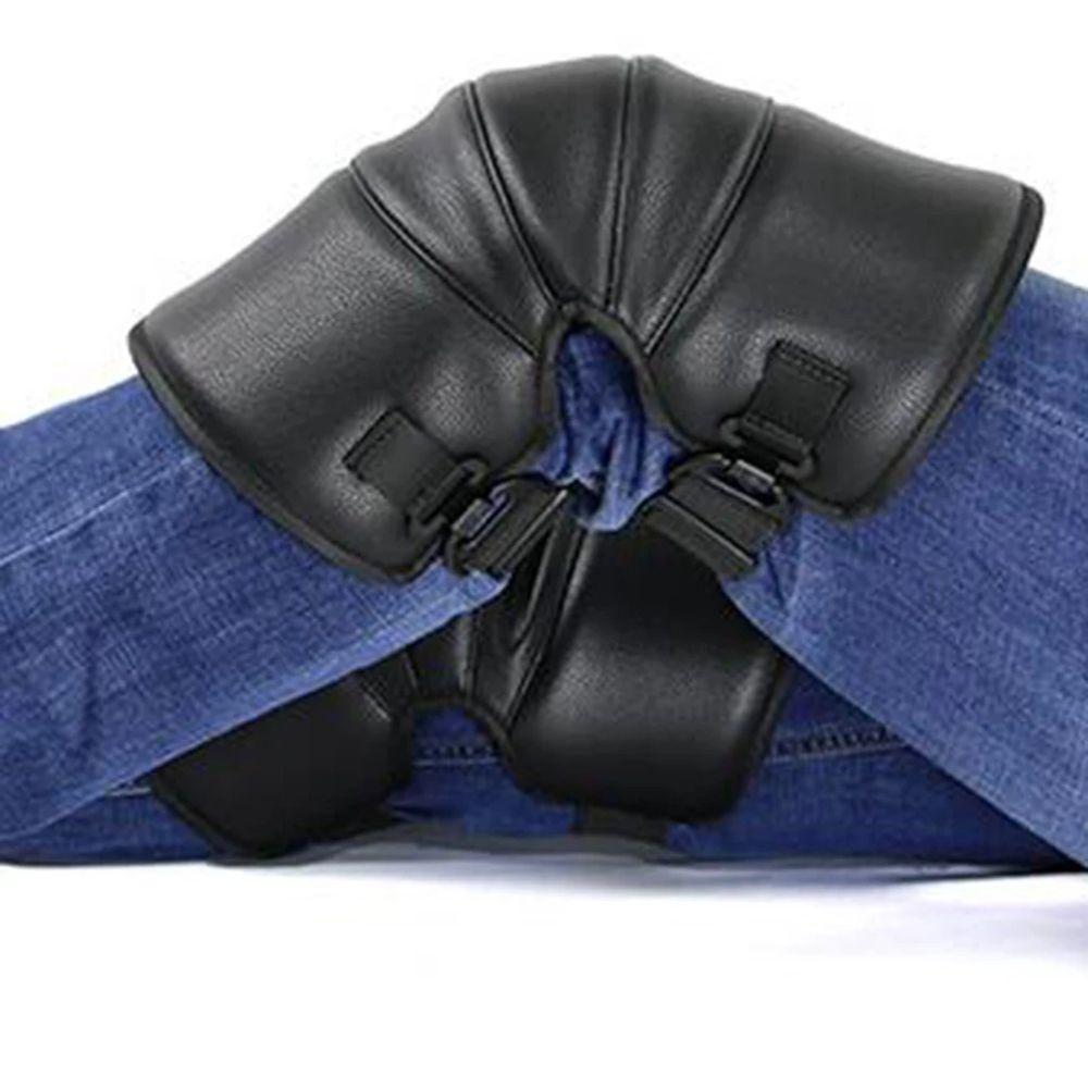 Windproof Coldproof PU Leather Warm Kneepad Protective Guard Motorcycle Kneepad Riding Knee Pads