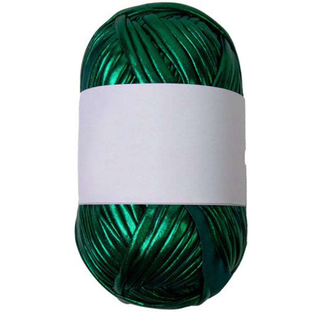 43.74yd Metallic Tshirt Yarn Fabric Cloth Knitting Yarn for Handmade Bag Purse Wallet Blanket Cushion Mug Pad Crocheting