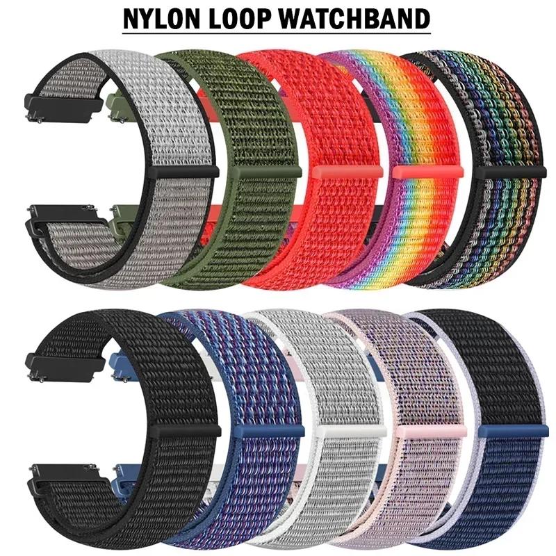 20mm 22mm Nylon Loop For Garmin Venu 3 2/SQ SQ2/Vivoactive 6 5 4 3 Watchband For Garmin Forerunner 745 965 255 245 645 55 158