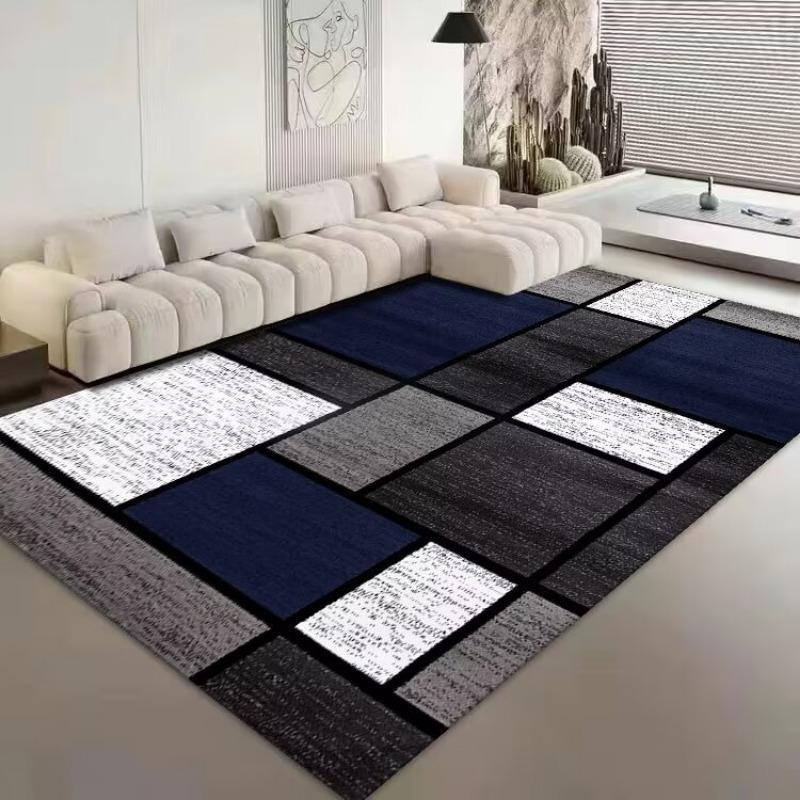 Скандинавские роскошные фланелевые ковры для гостиной, мягкие коврики для спальни, прикроватный коврик, большой ковер с геометрическим рисунком для гардеробной, нескользящий коврик для пола