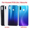 New Glass Housing For Huawei P30 Lite Nova 4e Back Battery Rear Door Panel Replace with Camera