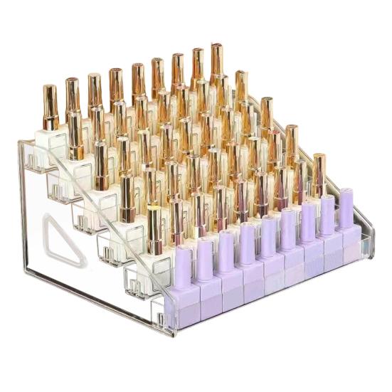 Органайзер для лака для ногтей, акриловая стойка для дисплея, прозрачный дизайн, многоцелевой органайзер для солнцезащитных очков, держатель для эфирных масел