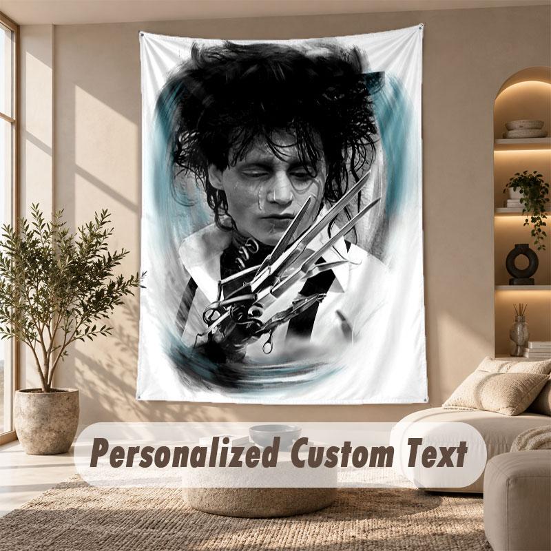 Wall Hanging Tapestry Art Cloth Bedroom Room Background DecorEdward Scissorhands