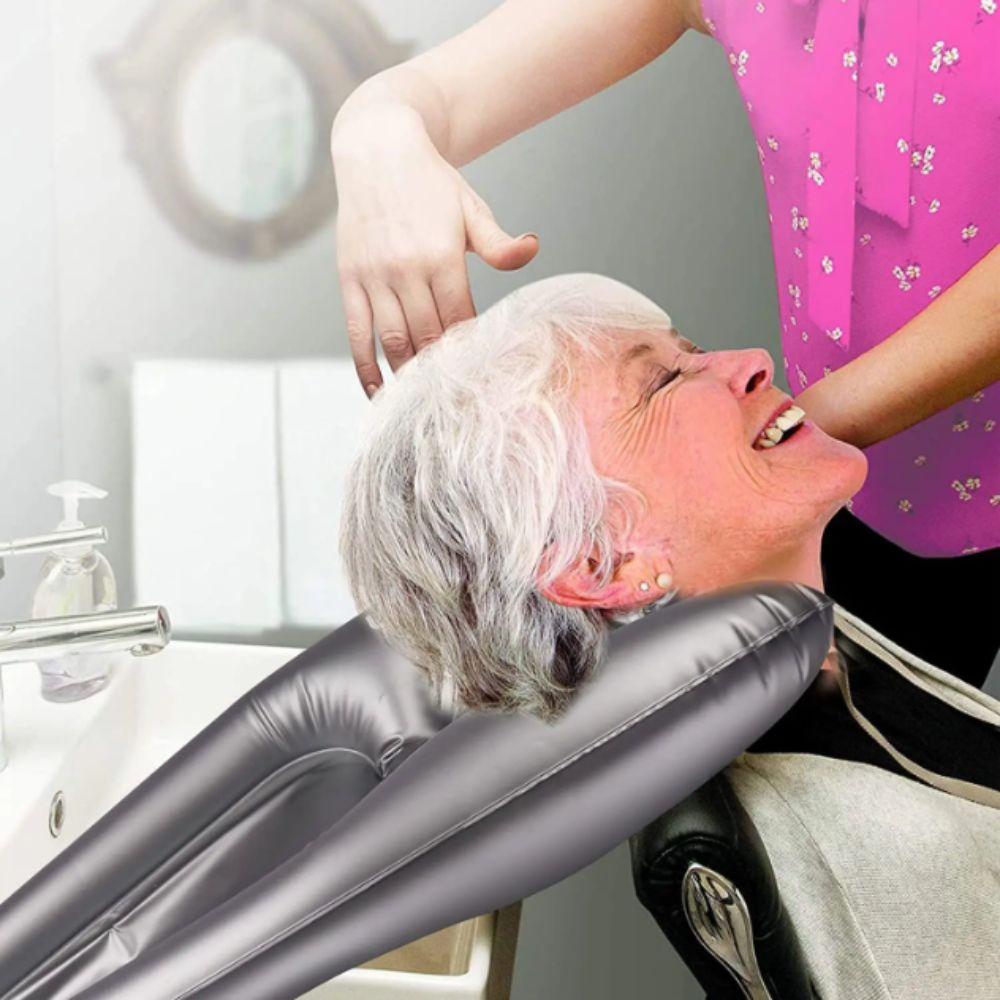 Надувная ПВХ раковина для мытья головы, быстро надуваемая ПВХ раковина, подушка для шампуня, пожилые люди