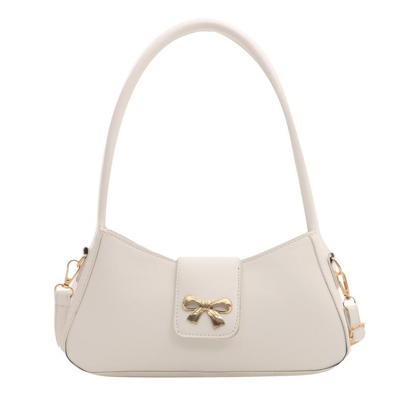 2024 весна новый темперамент простая маленькая сумка с бантом женская сумка подмышкой универсальная сумка через плечо женская