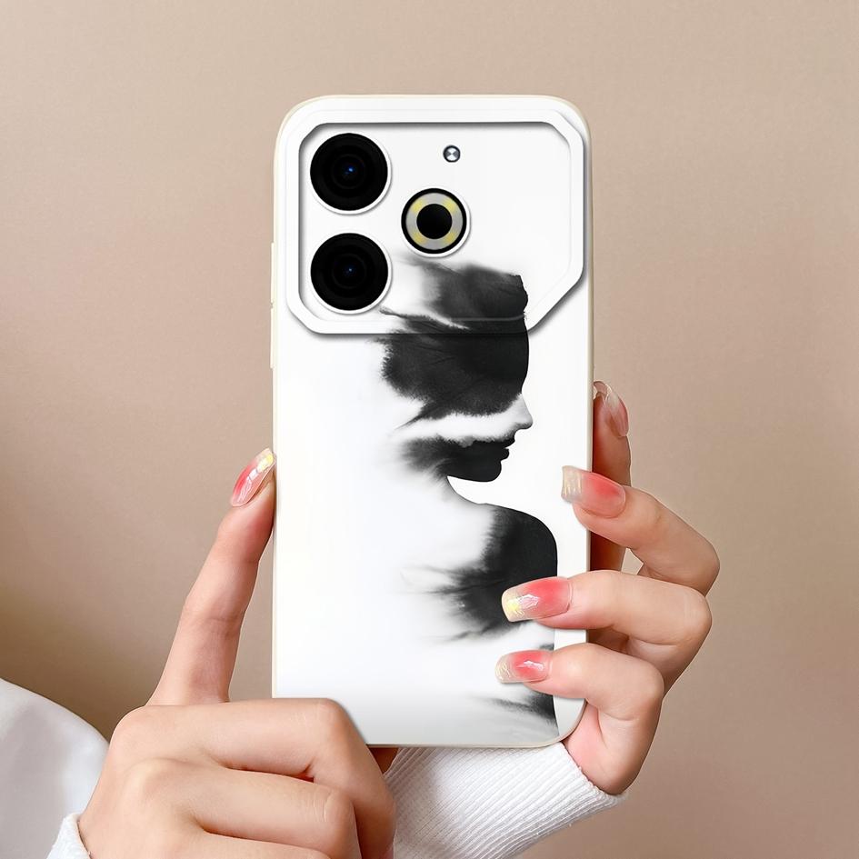 Чехол для телефона Tecno Camon 30 Pro Spark 20 Pop 8 Hot 40i Pova 6 Neo, задние чехлы с красивыми цветами и растениями, мягкий силиконовый бампер с защитой от падения, корпус корпуса