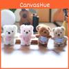 Keychain Plush Bearshaped Charm Short Pile Material Bag Collecting Decoration