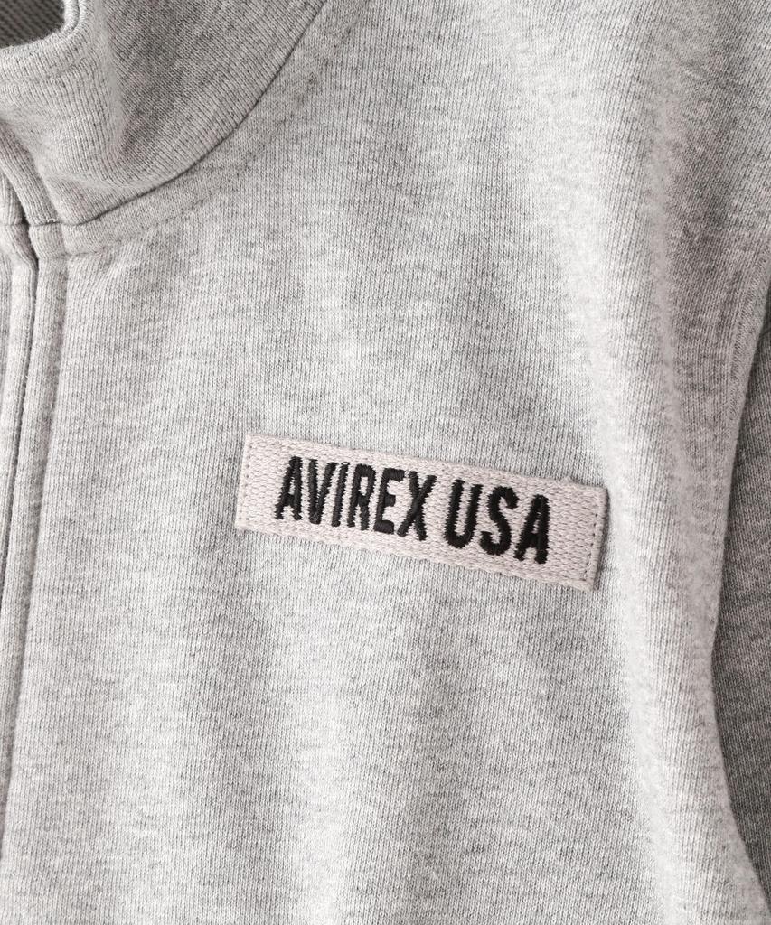 Avirex Kids Fatigue Stand Collar Zipup Sweat 783-3930952 100 382 Oxford