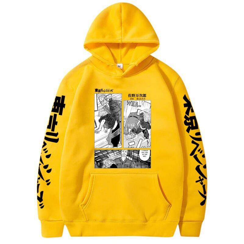Avengers Mikey Fleece Hooded Jumper Loose Hooded Sweater Anime Hoodie