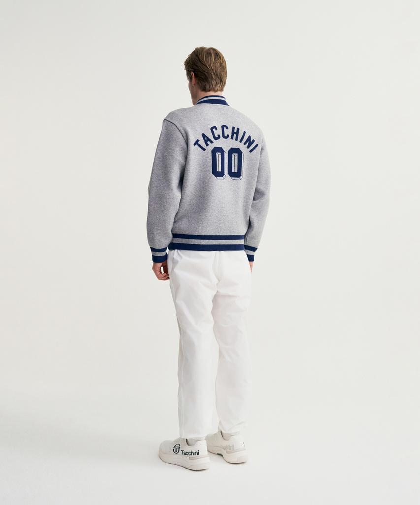 Sergio Tacchini M Preppy Varsity Cardigan (Melange Grey)