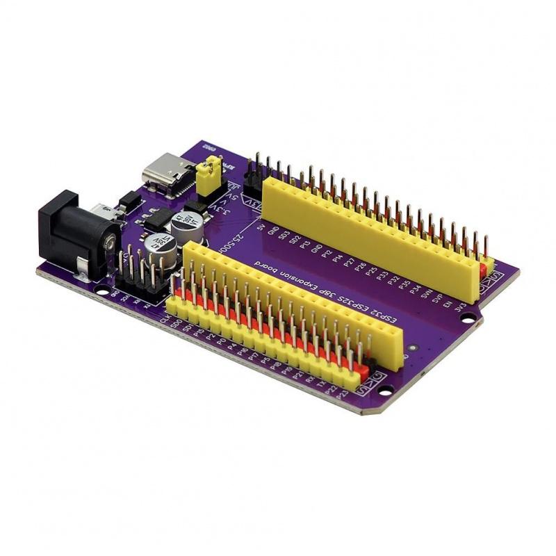 ESP32S 38-контактная фиолетовая плата расширения Узел разработки IoT NodeMCU-32S Lua WiFi Последовательный порт