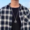 Винтажный Стиль Нержавеющая Сталь Подвеска Дракон Ожерелье Хип-Хоп Цепь Украшения для Мужчин и Женщин Прочный Ретро Дизайн Знак Зодиака Дракон Аксессуар