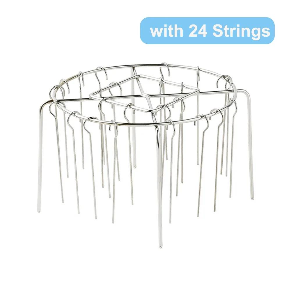 Новая вертикальная подставка для шампуров для аэрофритюрницы 12/24 шампура, съемная решетка для гриля, простая в использовании, кронштейн для шампуров для барбекю из нержавеющей стали