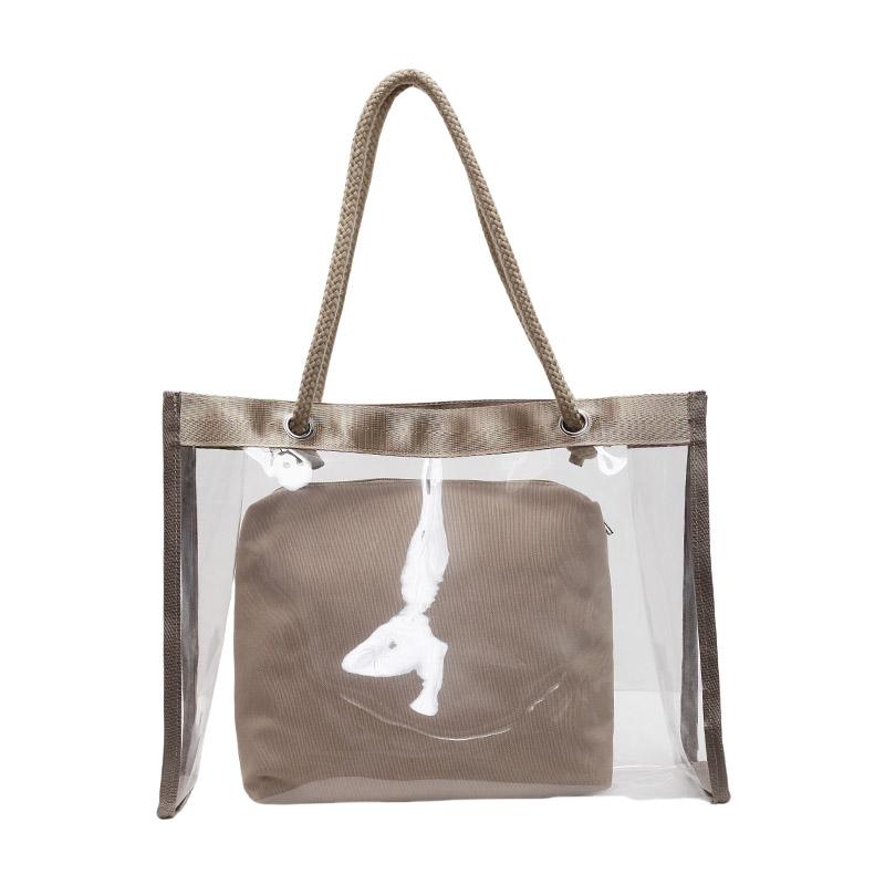 Сумка-тоут женская прозрачная сумка через плечо