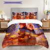 Stitch Toothless Adventure Threepiece Set 1 Duvet Cover 2 Pillowcase Without Core Soft And Comfortable Bedding Set