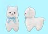 Плюшевая игрушка Amuse Alpacasso с лентой, большая, общая длина около 703648, Сиро-тян, 38 см,
