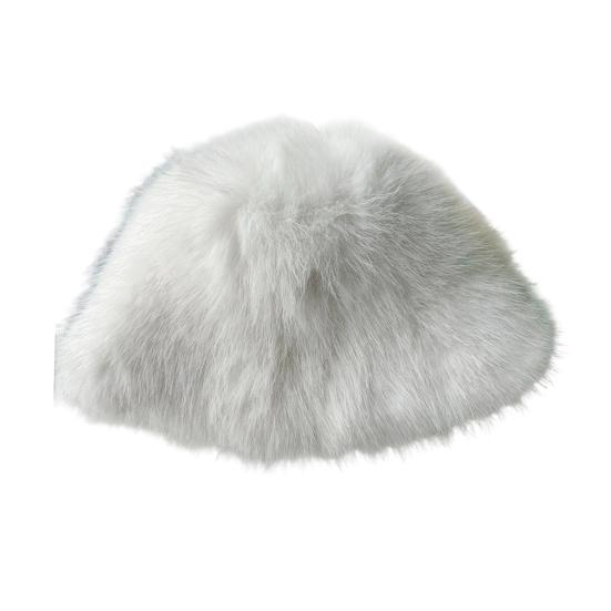 Women's Fuzzy Faux Fur Bucket Hat Winter Plush Furry Ladies Hat Fluffy Sherpa Fisherman Cap for Cold Weather