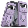 Shockproof Hybrid Dual Layer Magnetic Metal Ring stand Case for Google Pixel 9 7 8 Pro XL 8A Slide Camera Lens Protetion Cover